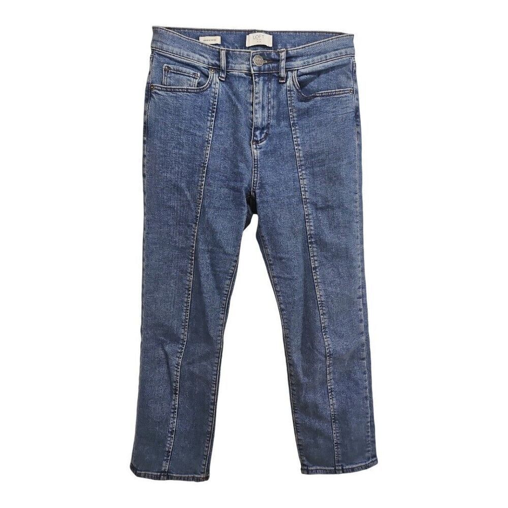 Loft Outlet Front Seam Straight Leg Jeans Petite Size 0